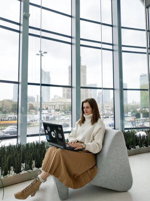 Woman working in office